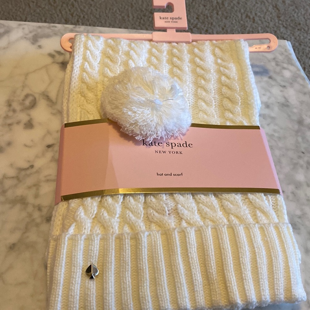 Kate Spade hat and scarf